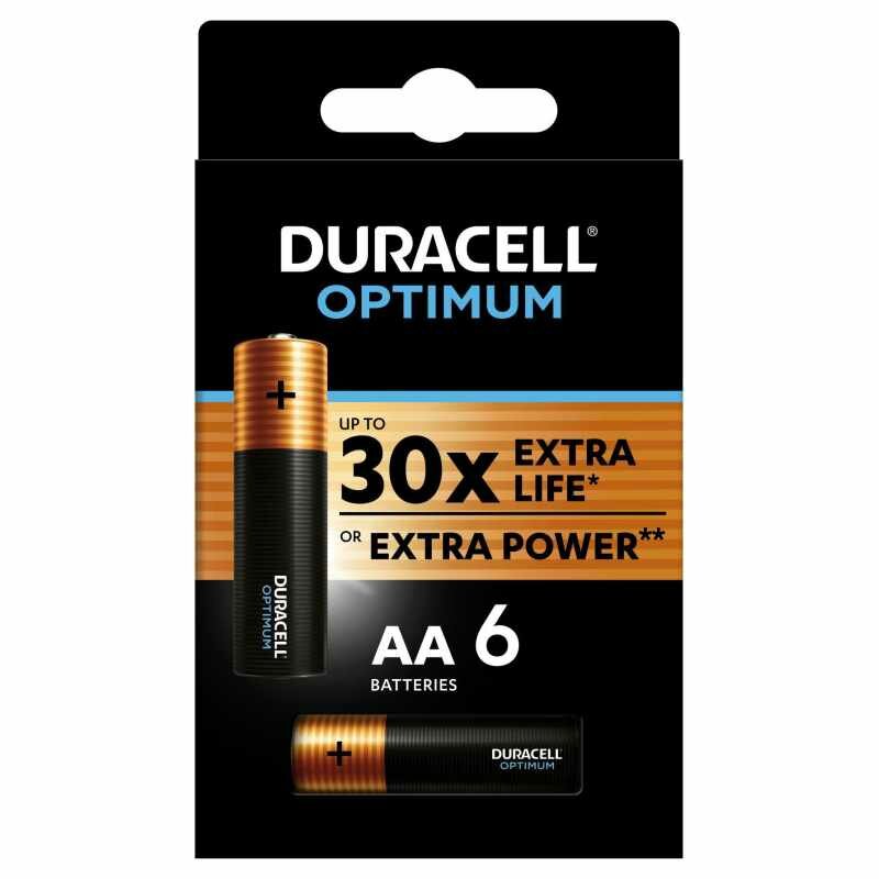 Батарейка Duracell Optimum LR6-6BL (5014065) АА/алкалиновые/1,5v/6шт./уп