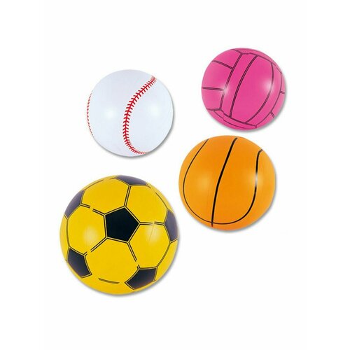 Мяч надувной Футбольный мяч 41см желтый мяч футбольный надувной белый