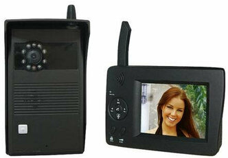 Видеодомофон Байкал ДБ-27 беспроводной(класс защиты IP-55,ночное видение, запись на SD-карту,640*480 VGA)