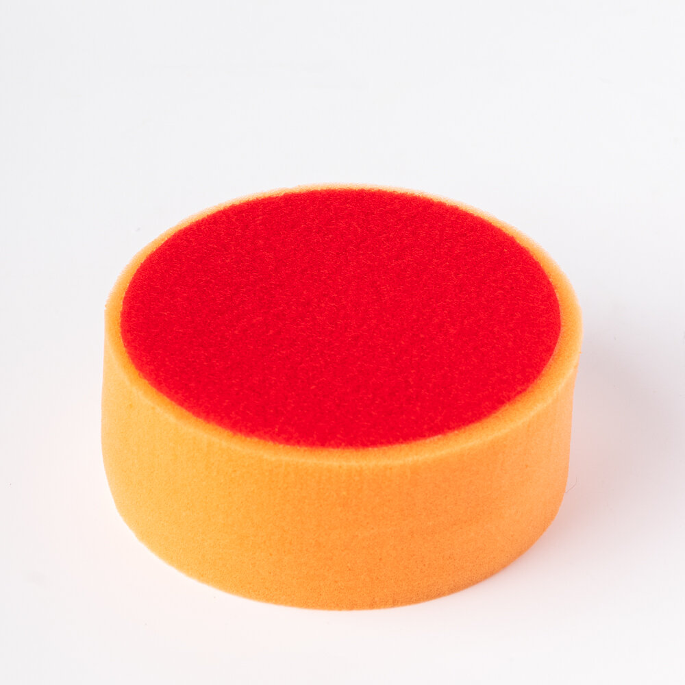 Полировальный поролоновый диск 125х50мм, Колир, оранжевый