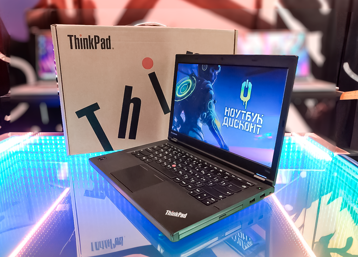 14" Ноутбук для работы Lenovo ThinkPad T440p (1366x768/Intel core i5/RAM 8GB/SSD 256GB/HD GRAPHICS 4600/WIN 10pro)