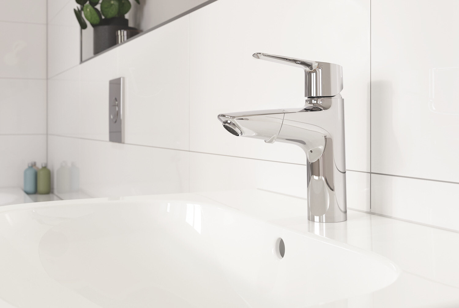 смеситель для раковины GROHE Start M-size выдвижной излив д/клапан хром - фото №9