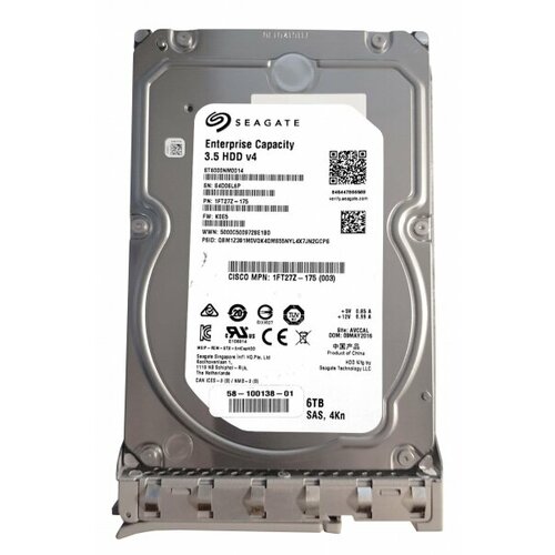 Жесткий диск Cisco UCS-HD6T7KL4K 6Tb 7200 SAS 35 HDD 77675₽