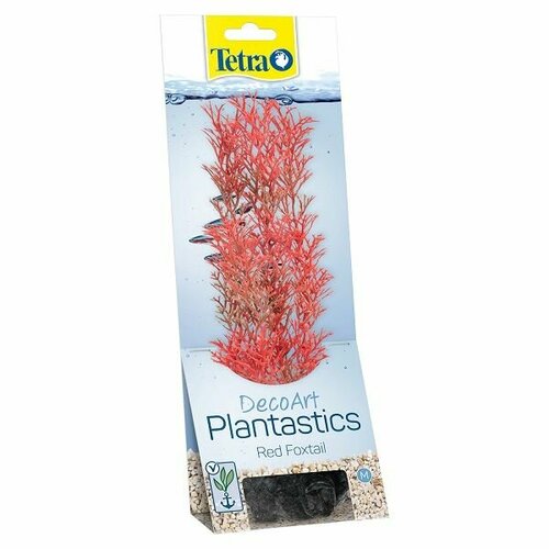 растение tetra deco art искусственное перистолистник s 15 см Растение для аквариума Red Foxtail 2 (M) 23 см. с утяжелителем