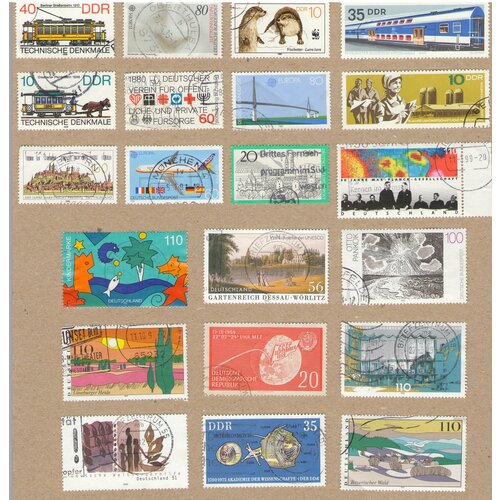 Набор почтовых марок Германии №31, 21 шт, гашёные