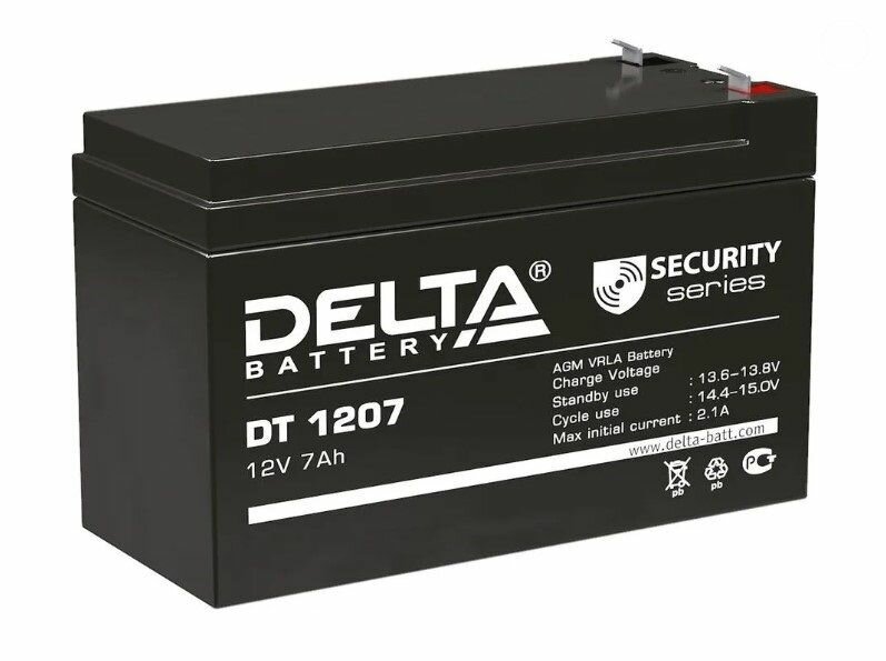 Свинцово-кислотная аккумуляторная батарея DELTA DT 1207
