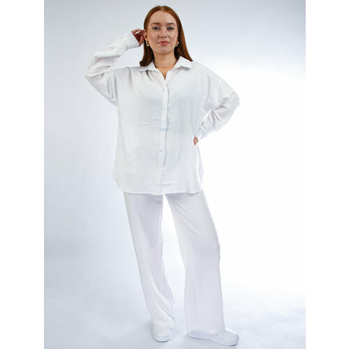 Комплект одежды Modniki, размер 46/50, белый костюм женский брючный классический льняной летний размер 54 бордовый бренд klim 100% лен