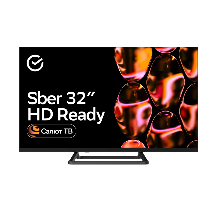 Умный Телевизор Sber SDX-32H2128, Smart TV, HD, голосовое управление