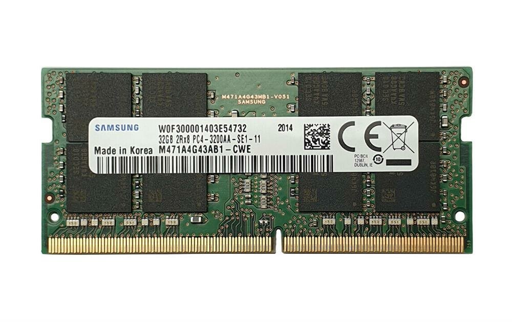 Оперативная память DDR4 3200 32gb SODIMM Samsung CL22 M471A4G43CB1-CWE