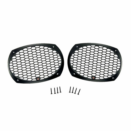 Защитные сетки грили 2 шт для динамиков 6х9 овалы FSD audio стальные чёрные 1168₽
