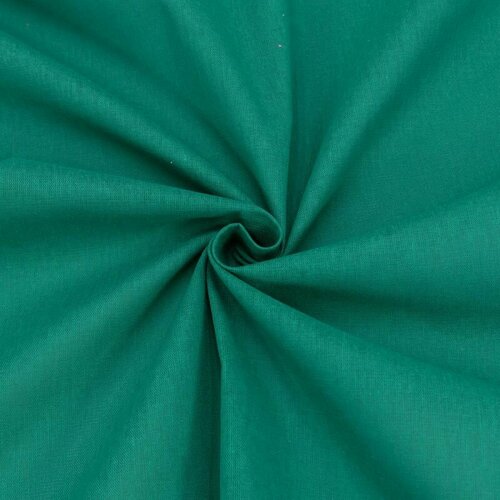 Ткань для шитья хлопок, 1 Метр ткани, Бязь гладкокрашеная 120 гр/м2, Отрез - 150х100 см, цвет зеленый 067