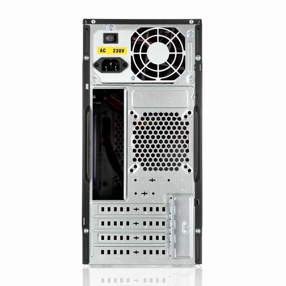 Case Foxline FL-702, mATX, 1x5.25EXT, 1x3.5EXT, 2x3.5INT, 2xUSB2.0, HDA, w/o FAN, w/450W ATX PSU, w/1.2m EU pwr cord - фото №7