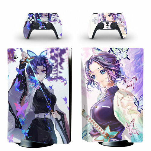 Наклейка для консоли PS5 Истребитель Демонов Kimetsu no Yaiba girl ps5 standard disc edition skin sticker decal cover for playstation 5 console