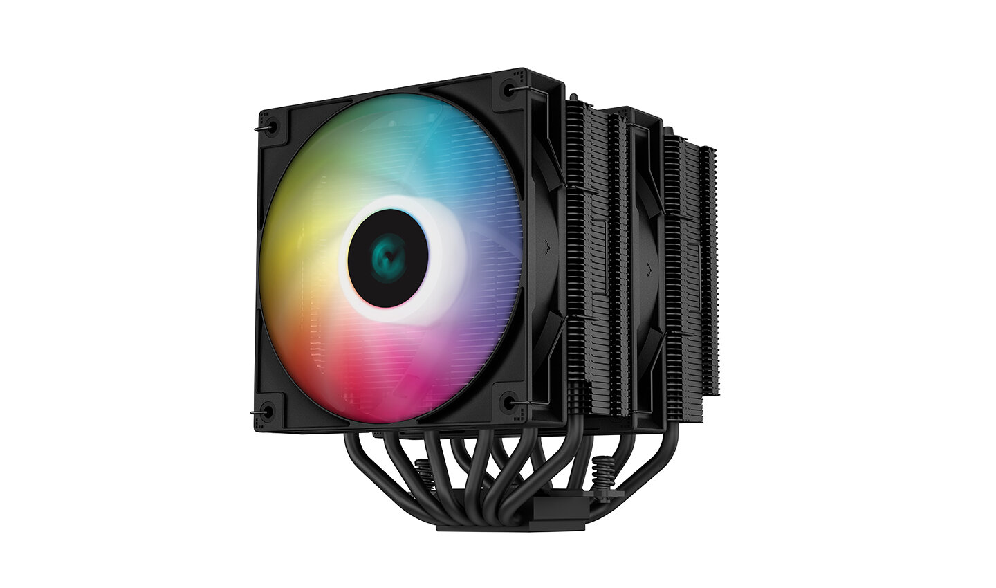 Deepcool Кулер для процессора Socket115x/1200/1700/AM4/AM5 Deepcool AG620 BK ARGB R-AG620-BKANMN-G-2, подсветка (ret)