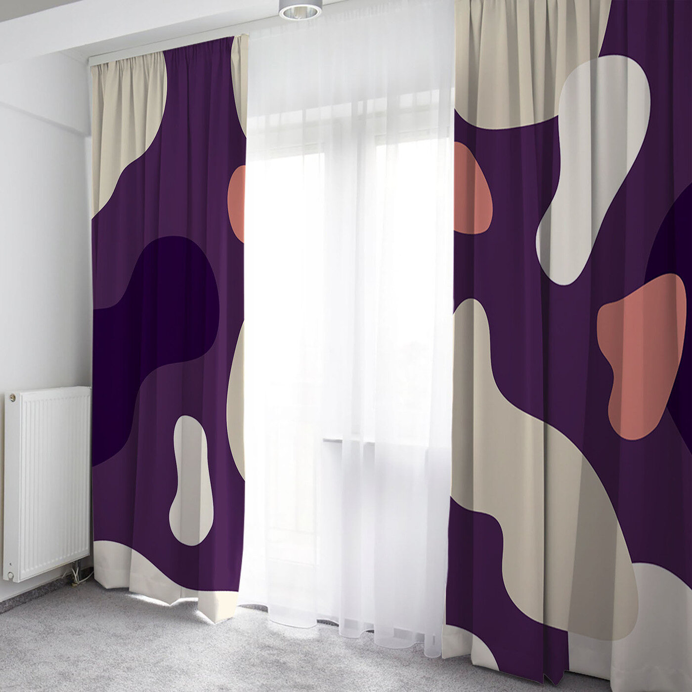 Шторы (фотошторы) из габардина, 290х230 см, Good Room