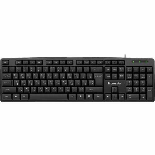 Клавиатура Defender Next HB-440 проводная мембранная 104 клавиши USB чёрная 93400₽