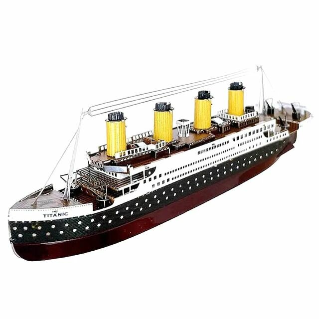 3D пазл "Титаник с LED подсветкой для детей" 128 дет. BD-L121