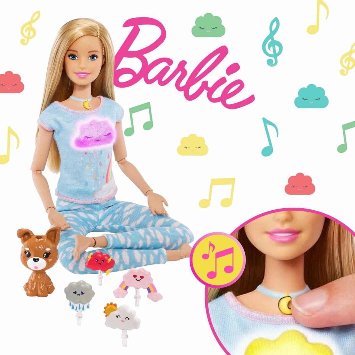 Шарнирная кукла Барби GNK01 йога и медитация Barbie Mattel