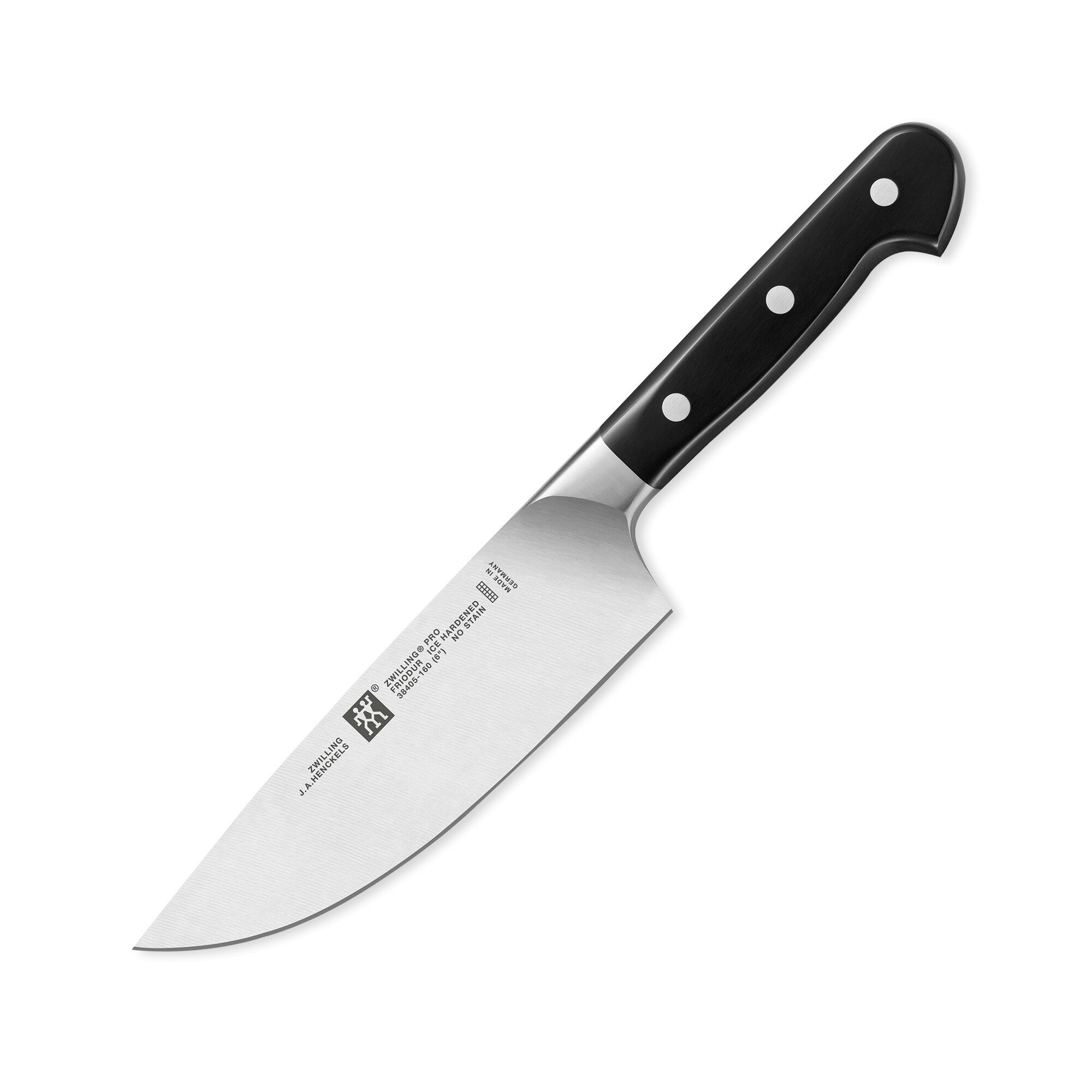 Нож кухонный ZWILLING 38405-161 поварской сталь кованая пластик чёрный 16см