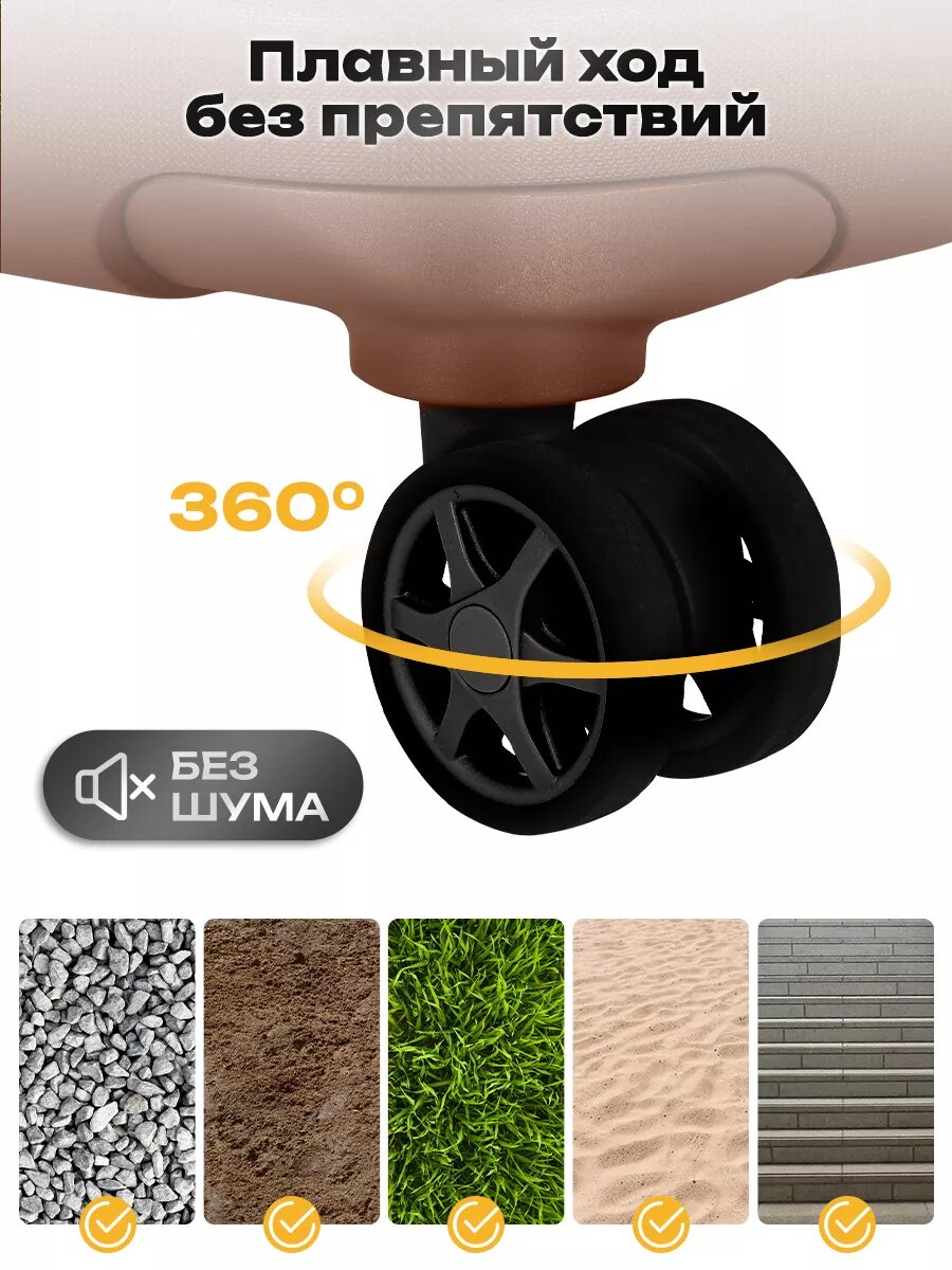 Чемодан Classmark, размер S, розовый — фото 1