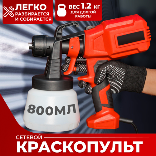 Краскопульт электрический сетевой Enstroll для покраски