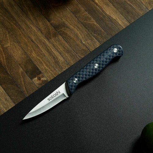 фото Нож кухонный металлический для нарезки овощей. satoshi kitchenware