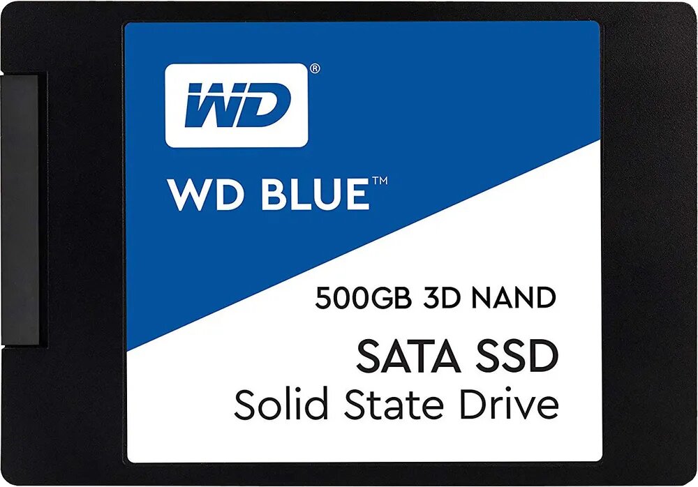 Твердотельный накопитель Western Digital WD Blue SA510 SATA 500 ГБ SATA WDS500G3B0A