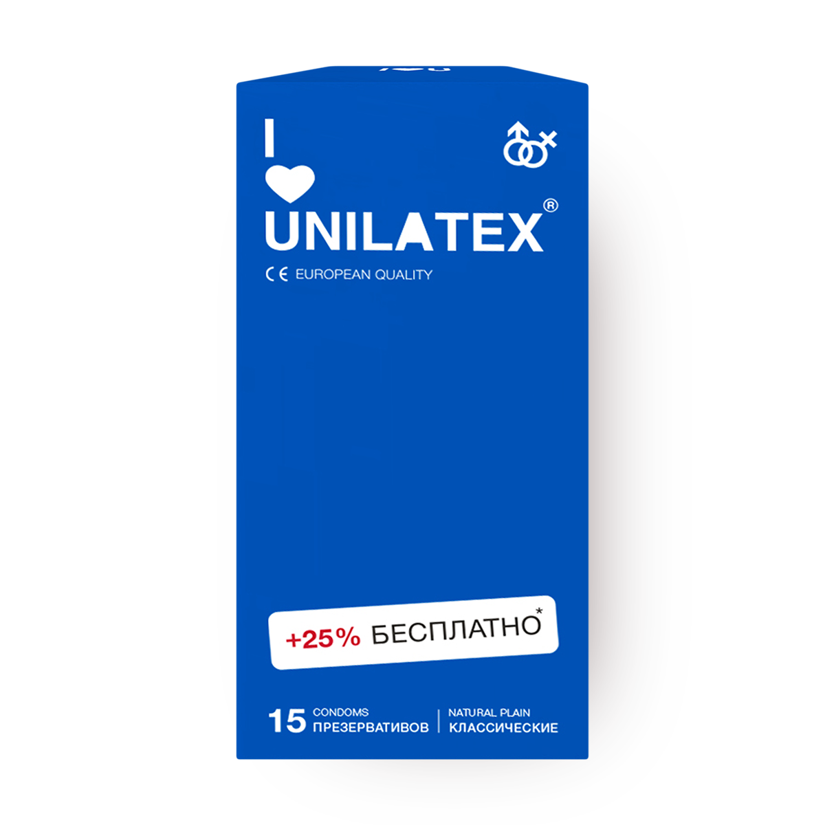 Презервативы Unilatex Natural Plain классические, 15 шт.