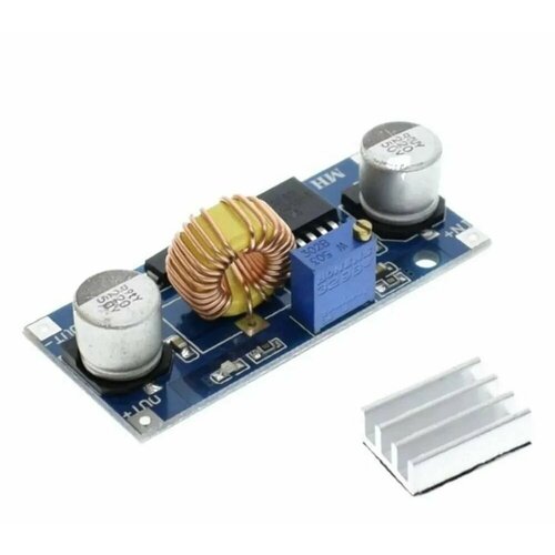 Понижающий (Step Down / Buck) DC-DC преобразователь на XL4015 с радиатором