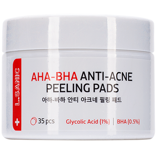 Отшелушивающие диски для лица Lsanic с AHA и BHA кислотами против несовершенств кожи 35 шт 1095₽