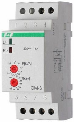 фото Ограничитель мощности F&F, при более 2кВт необходим внешний контактор OM-3