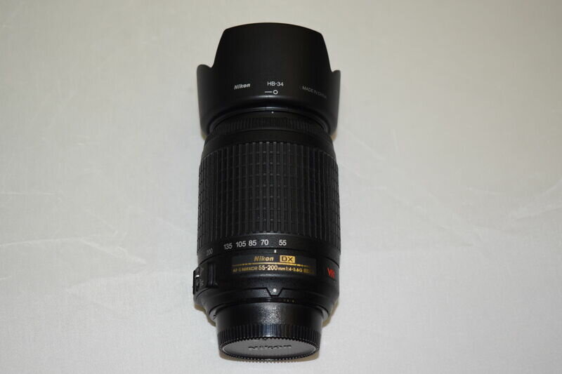 NIKON Объектив Nikon AF-S DX 55-200mm F4.0-5.6G IF-ED VR Zoom-Nikkor Ресейл