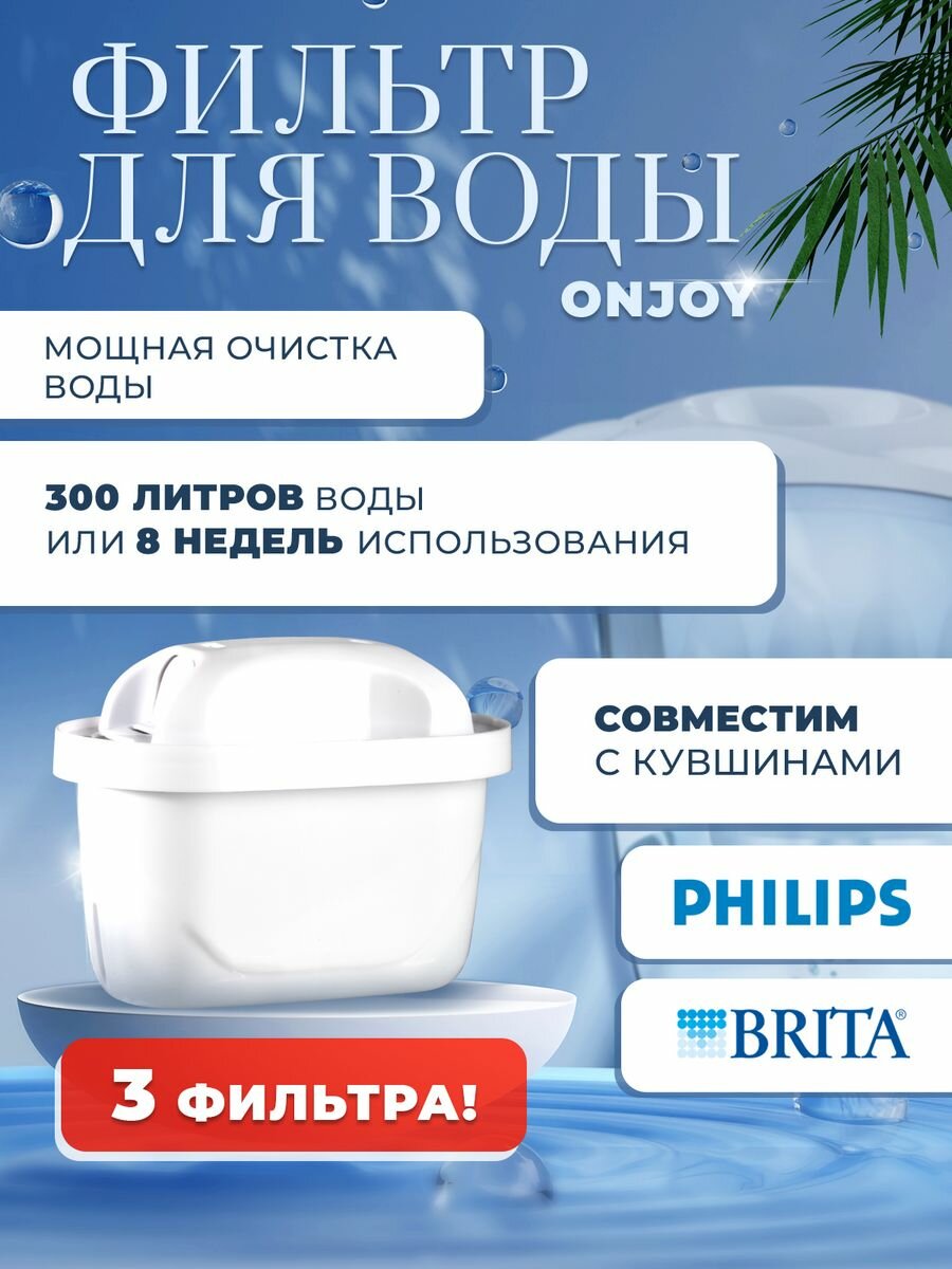 фото Фильтр для воды MAXTRA , PHILIPS, BRITA (3 Фильтра)