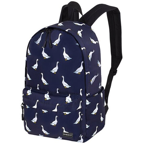 Рюкзак Heikki 272545 POSITIVE универсальный, карман-антивор, Ducks, 42х28х14см