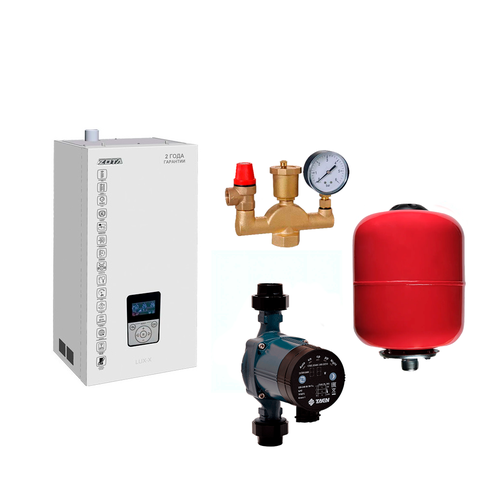 Электрический котел ZOTA LUX-Х 9 насос 254 Группа безопасности Бак 8 литров 58726₽
