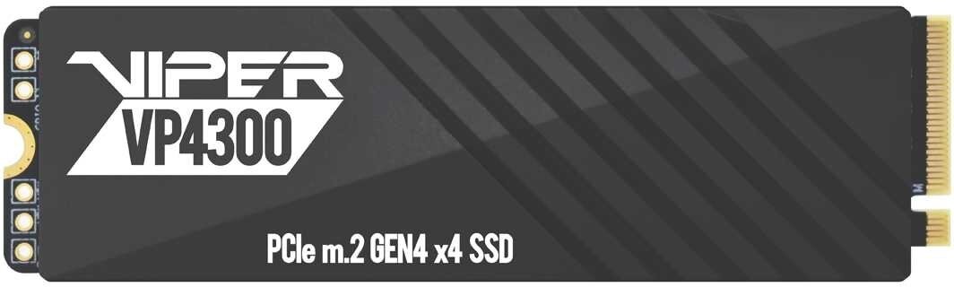 Накопитель SSD Patriot Viper VP4300 2TB, M.2 2280, VP4300-2TBM28H, PCIe 4x4, NVMe, TLC, 7400/6800, 2 heatshields, RET