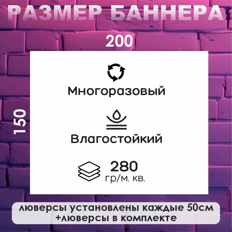 Фотозона баннер С новым Годом! Камин и елка, 200х150 — фото 1