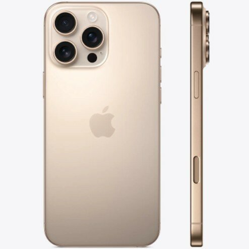 Смартфон Apple iPhone 16 Pro 128GB Dual Sim Desert Titanium (пустынный титан) — фото 1