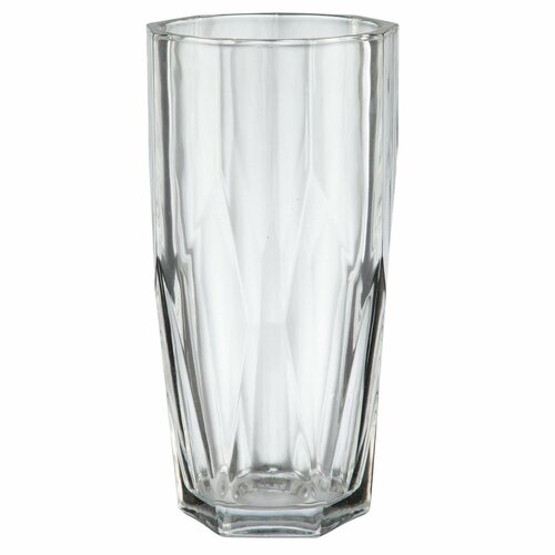 Ваза для цветов и сухоцветов стеклянная прозрачная декоративная интерьерная D12хH23 см 862₽