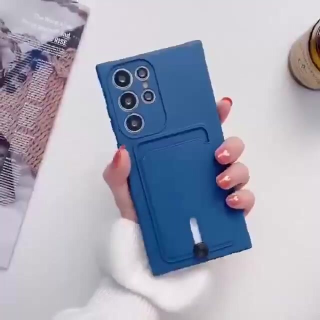 Чехол на Xiaomi Redmi 10C / Poco C40 противоударный бампер для Сяоми Редми 10С / Поко С40 с защитой камеры и картхолдером Синий — фото 1