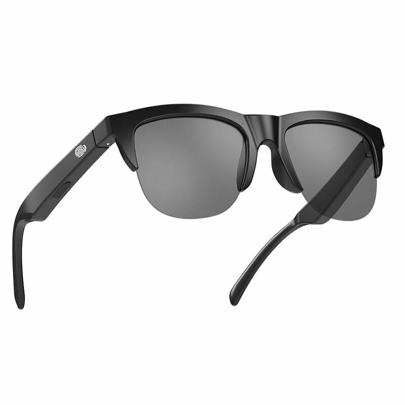 Модные солнцезащитные очки Bluetooth V5.3, умные очки, очки, уличные HD-вызовы, музыкальные беспроводные наушники с защитой от сенсорного УФ-лучей для мужчин и женщин, F06-BLACK