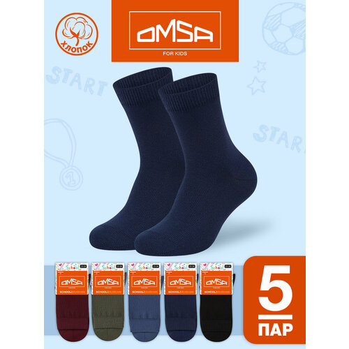 фото Носки omsa 5 пар, размер 35/38, , мультиколор
