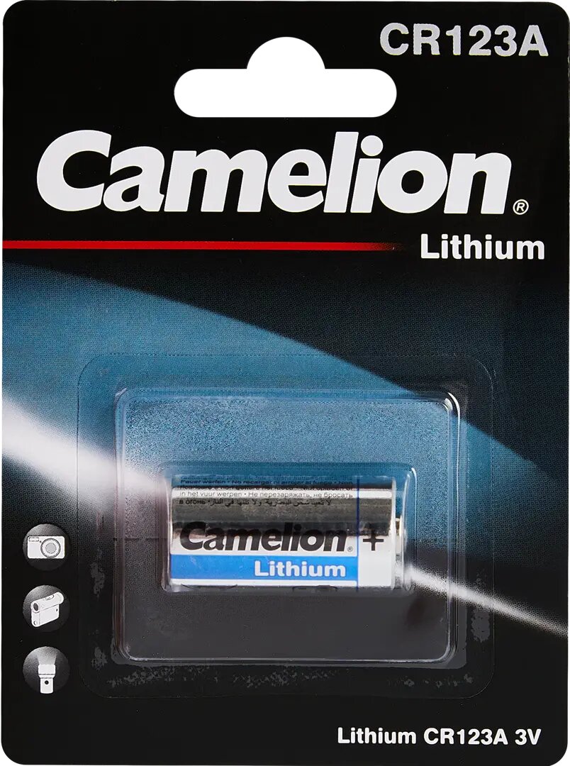 Батарейка литиевая Camelion CR123A-BP1 A 1 шт.