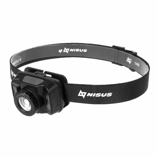Фонарь налобный сенсорный NISUS PRO (N-FN-HL18) 380 LM IP44 USB