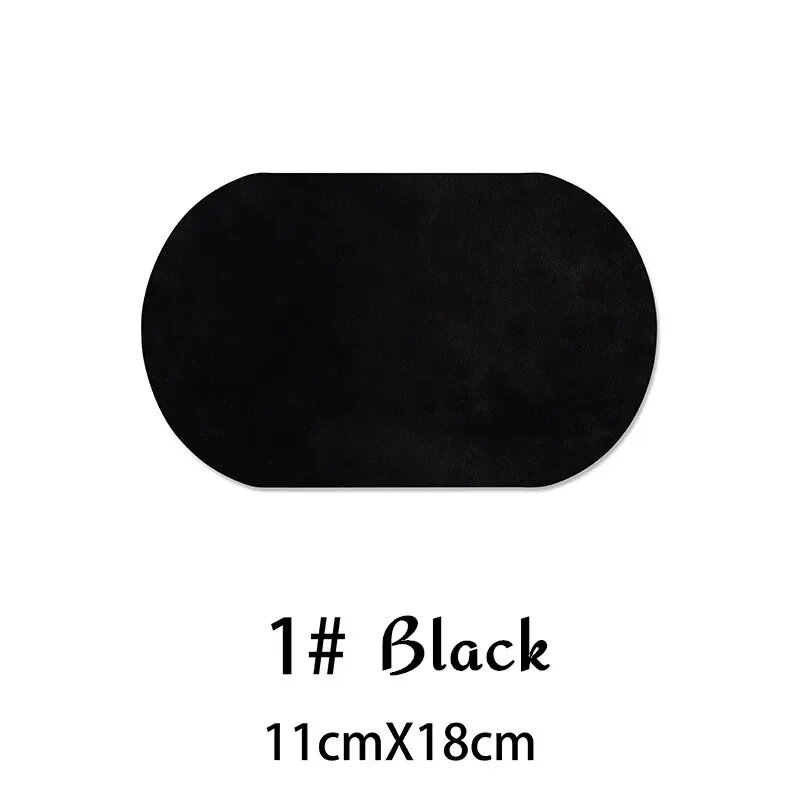 Заплатка из искусственной замши Black 11см*18см