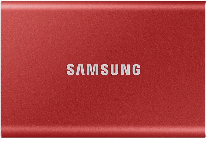 Внешний жесткий диск 2Tb SSD Samsung T7 External RED (MU-PC2T0R/WW)
