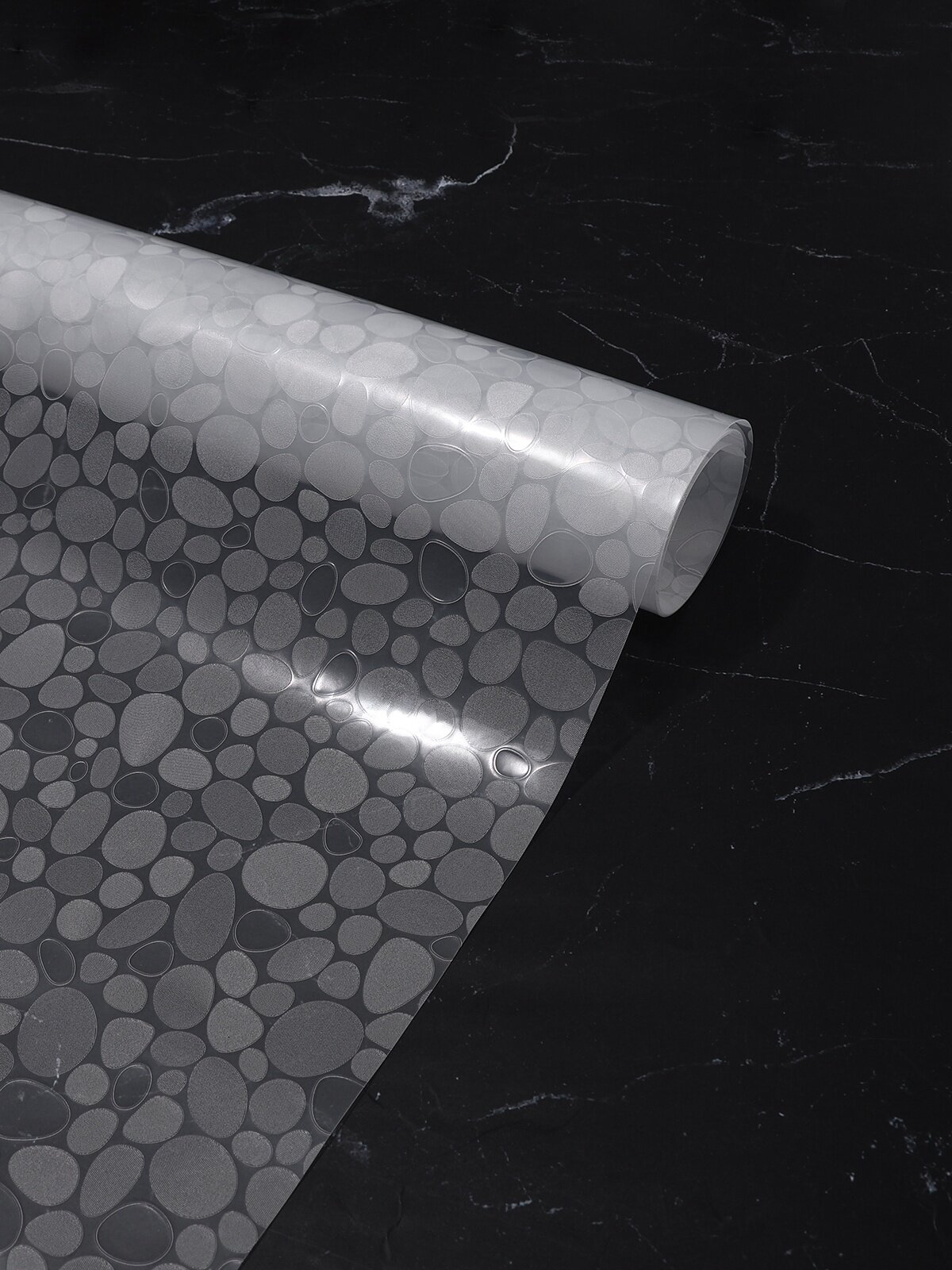 Коврик противоскользящий Доляна «Галька» 45×90 см прозрачный