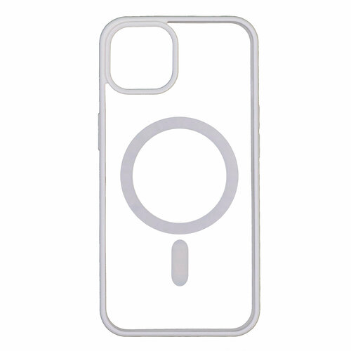 фото Чехол силиконовый для iphone 12 (6.1)/12 pro (6.1), магнитный (magsafe), x-case, белый