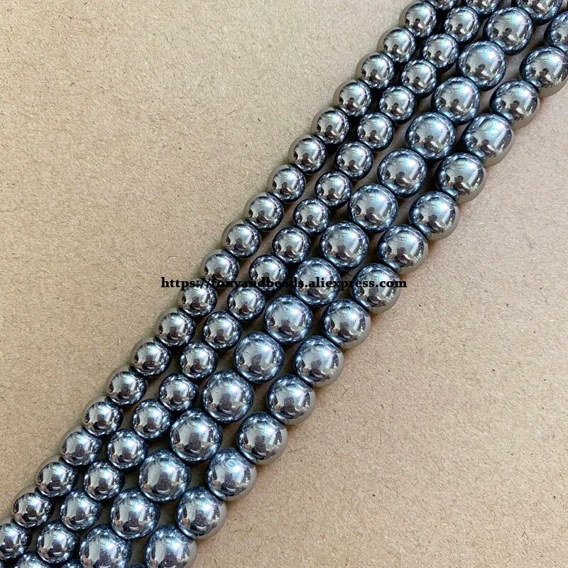 Гематитовые бусины 10 мм, 38 шт. Tony and Beads