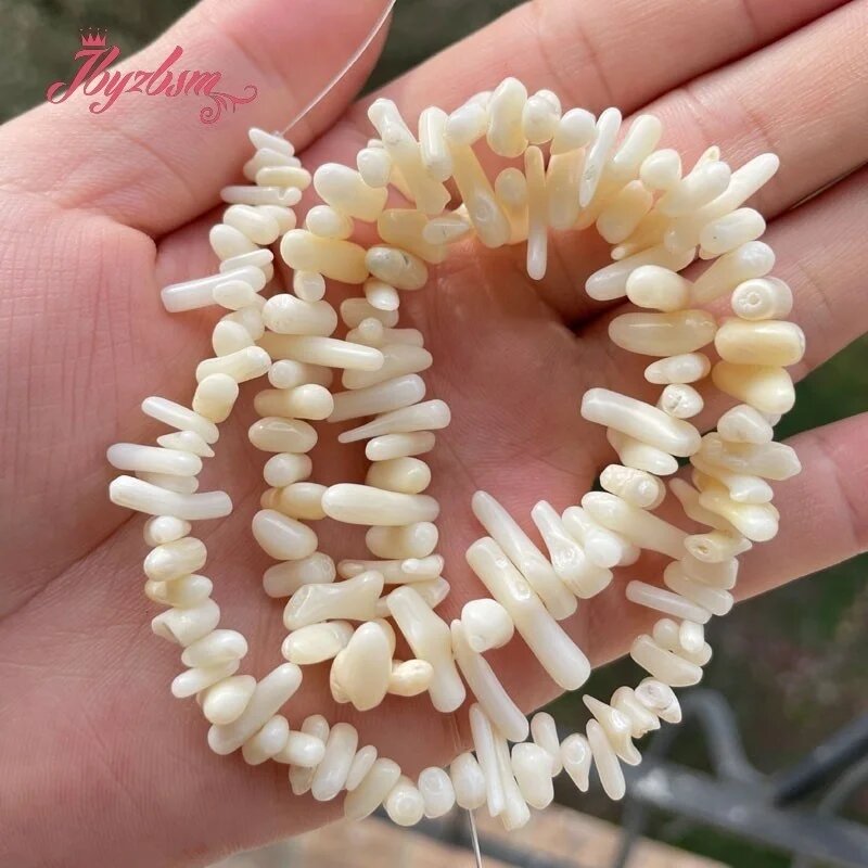 Коралловые бусины jbyzbsm 15 дюймов, Белый